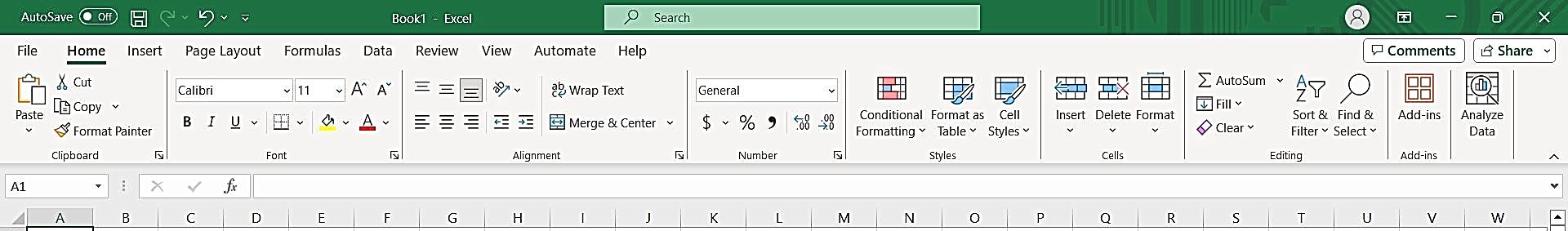 Home Ribbon Tab - Excel Hippo, Excel Training Course for Beginners