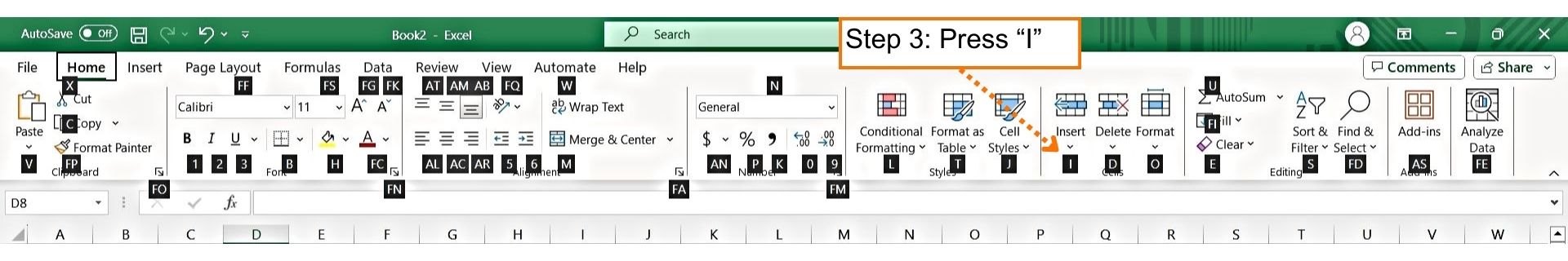 Discover Excel Shortcuts - Step 2 - Excel Hippo, Excel Shortcuts Cheat Sheet