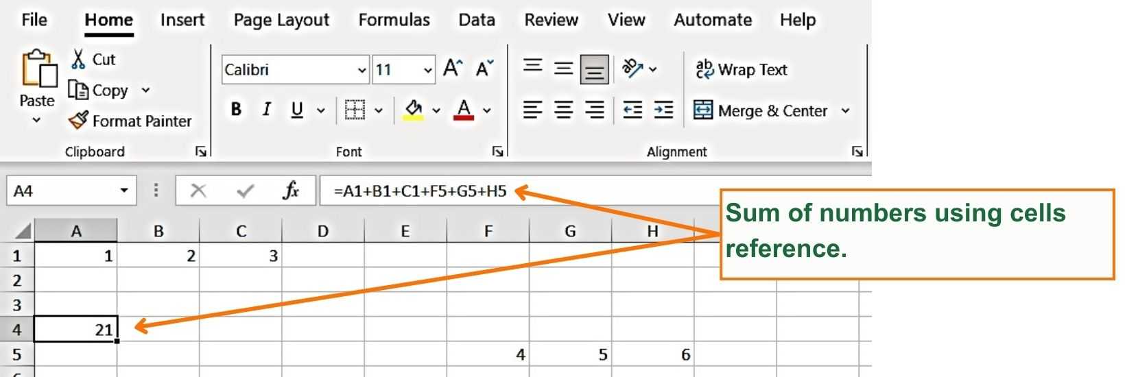 How to sum cells in Excel - Excel Hippo