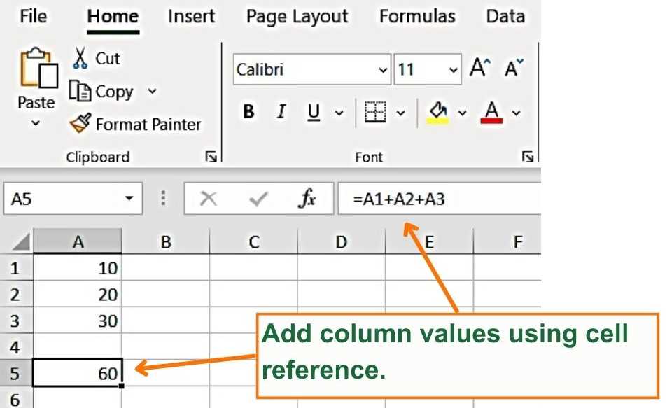 Add using the cell reference for individual cells - Excel Hippo