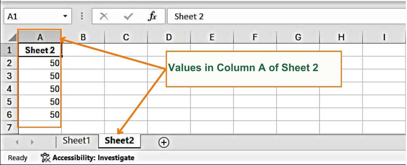 How to subtract Numbers from different Excel spreadsheets within a workbook - Image Shows Values in Sheet 2 - Excel Hippo