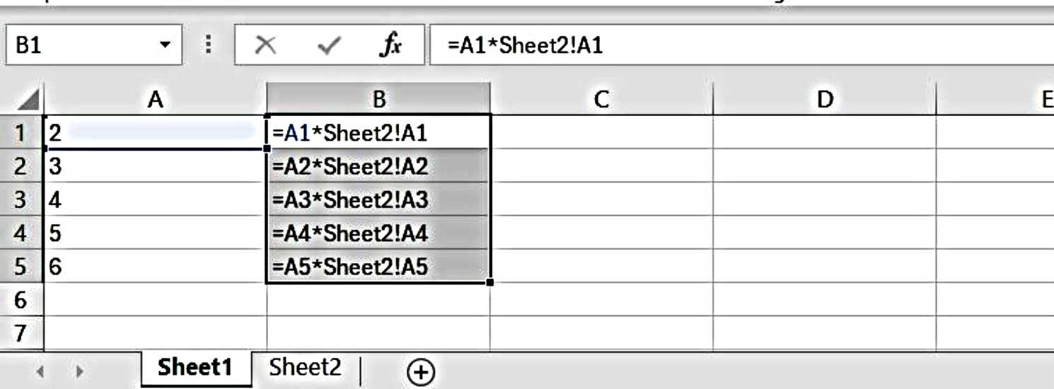 How to Multiply Numbers on one sheet with the numbers on another sheet - Copy formula down the cell - J.4 - Excel Hippo Module - How to Multiply in Excel
