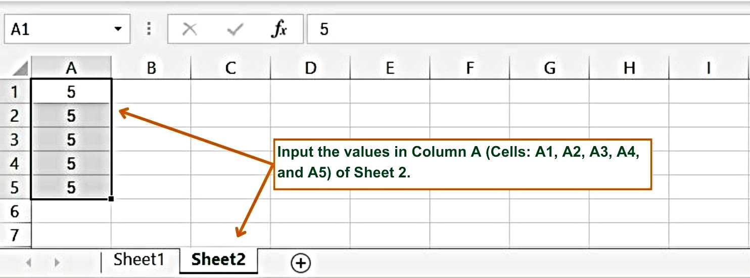 How to Multiply Numbers on one sheet with the numbers on another sheet - Values in Column A of Sheet 2_J.2 - Excel Hippo Module - How to Multiply in Excel