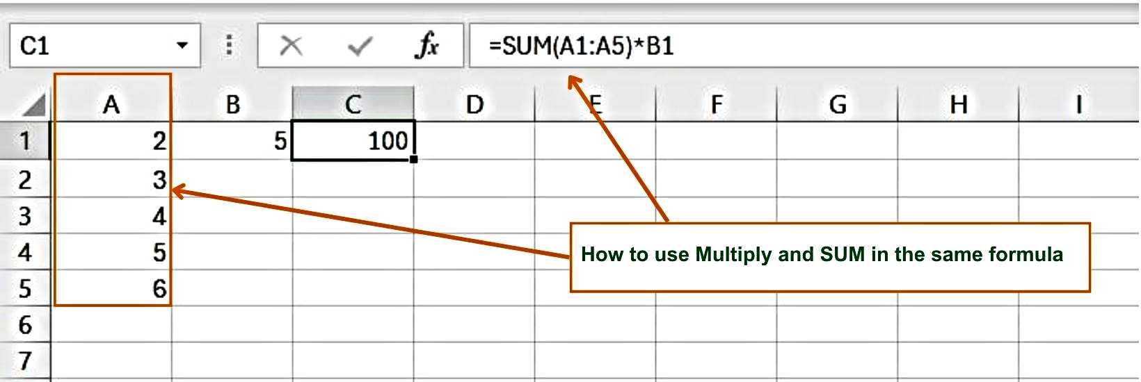 How to use Multiply and SUM in the same formula - K - Excel Hippo Module - How to Multiply in Excel
