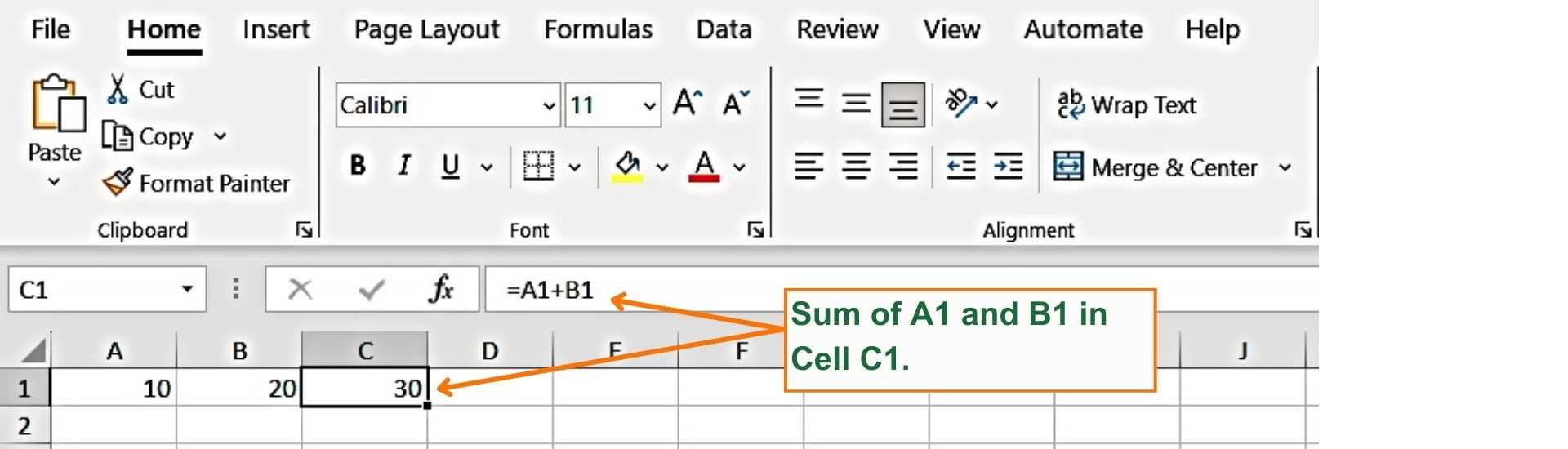 Number Present in Different Cells - Add numbers - Excel Hippo